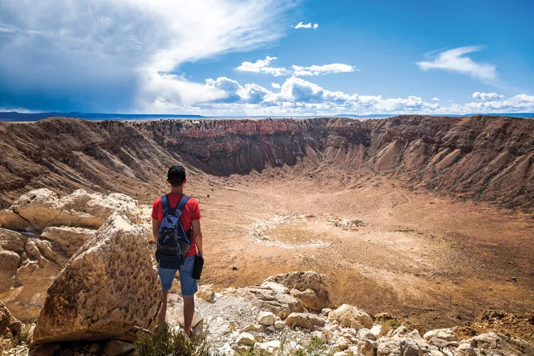 AZ Big Media image of viewing the Barringer Meteor Crater